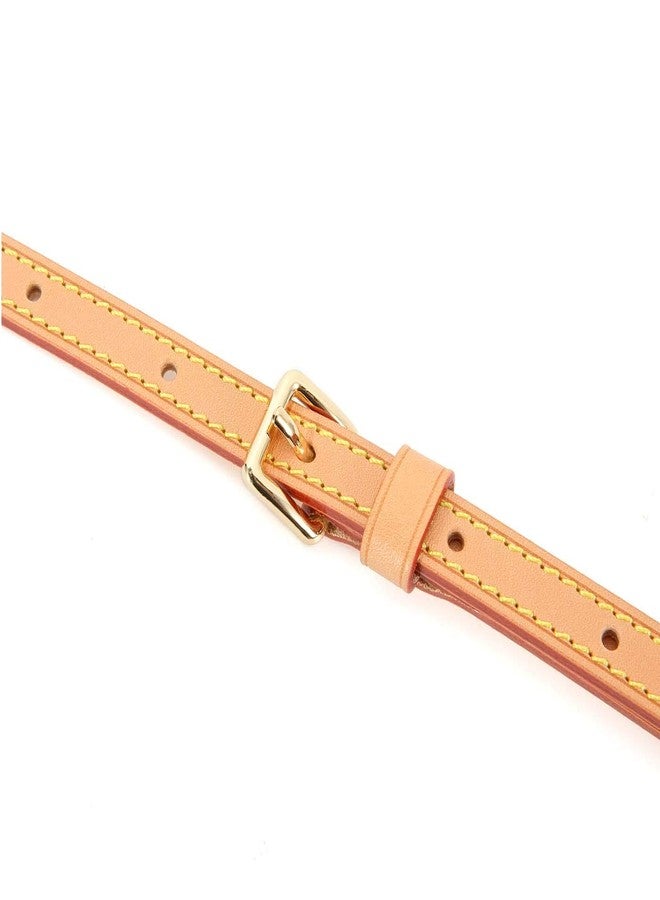 seventeenzone Vachetta Leather Adjustable Crossbody Strap for Small Bags Pochette Mini NM Eva Favorite PM MM Nano Speedy, Beige, Width 1.2cm ( 0.47inch ) - Image 5